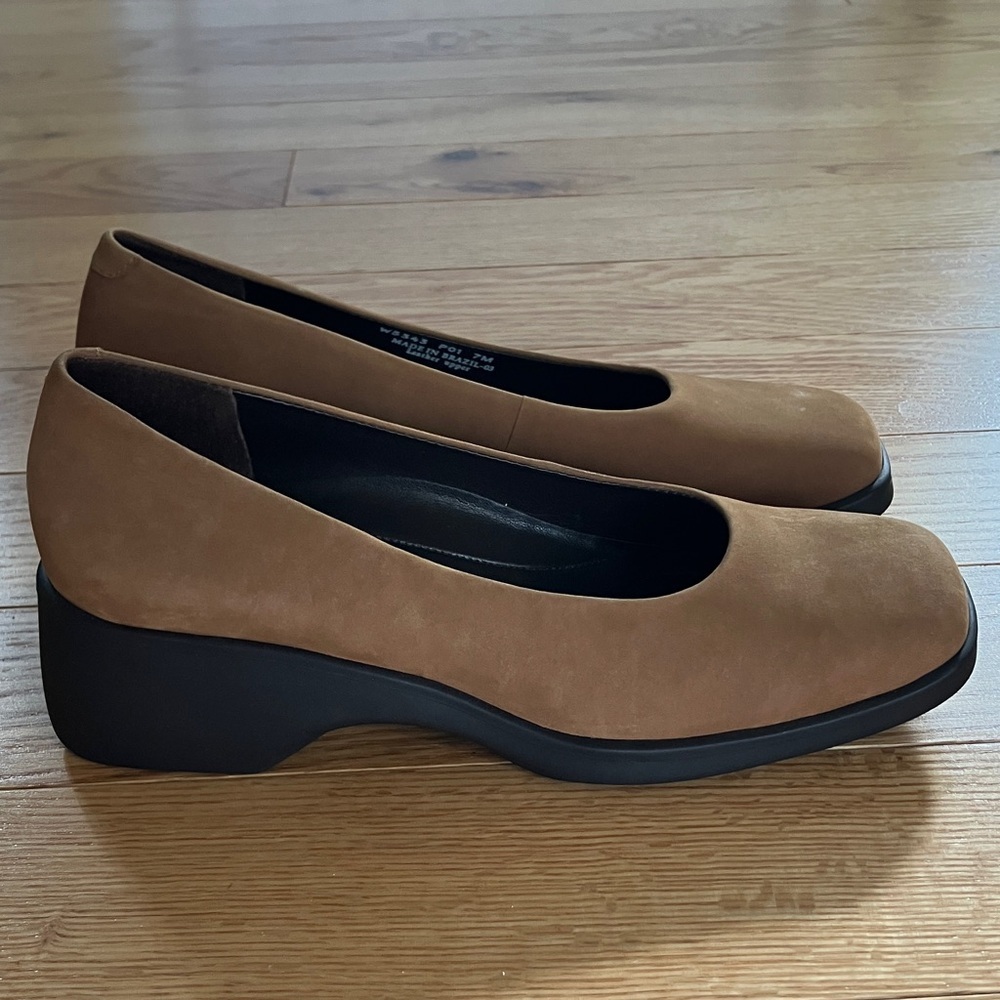 NWT Rockport Women's Leather Brown Square Toe Shoes